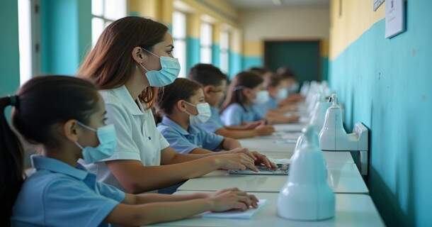Gestão eficiente da saúde e higiene escolar