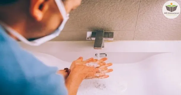 higienização das mãos em serviço de saúde